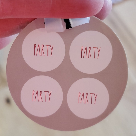 Rae Dunn Melamine Party Plates Set of 4 - Picture 6 of 6